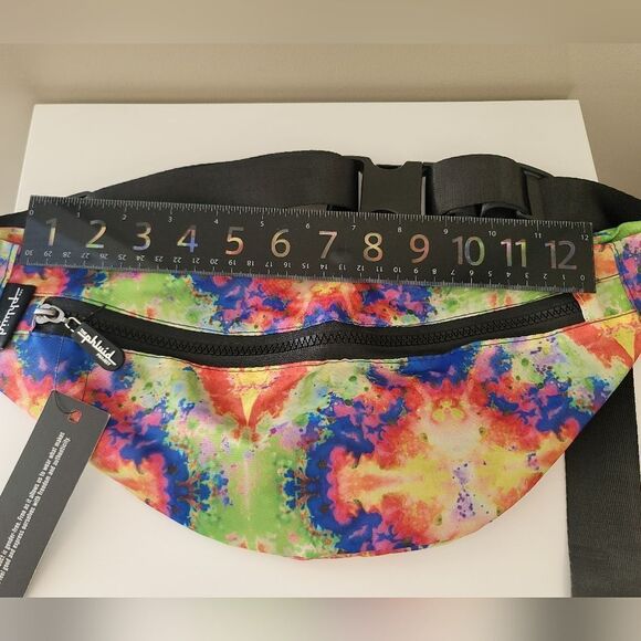 Belt Bag Rainbow Tie Dye Fanny Pack Crossbody NWT #1200 - Picture 8 of 10